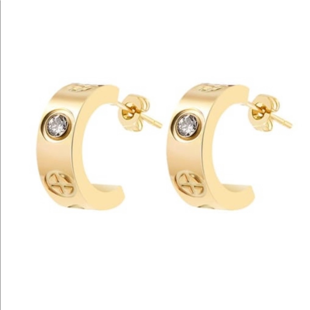 14k gold filled eternal earrings